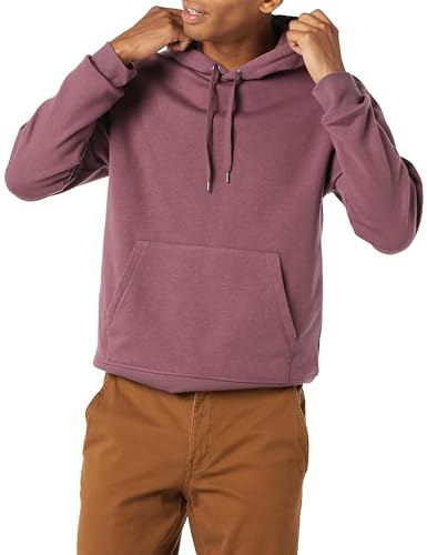 Amazon Essentials Herren Fleece-Sweatshirt mit Kapuze (erhältlich in Big & Tall), Traube, L von Amazon Essentials