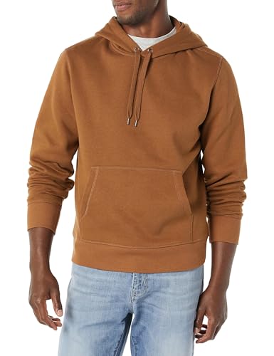 Amazon Essentials Herren Fleece-Sweatshirt mit Kapuze (erhältlich in Big & Tall), Toffee Braun, S von Amazon Essentials