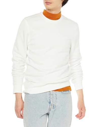 Amazon Essentials Herren Fleece-Sweatshirt mit Rundhalsausschnitt (erhältlich in Big & Tall), Gebrochenes Weiß, XXL von Amazon Essentials