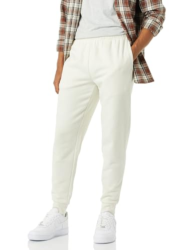 Amazon Essentials Herren Entspannte Jogginghose, Fleece, Bequeme Passform, Creme, XXL von Amazon Essentials