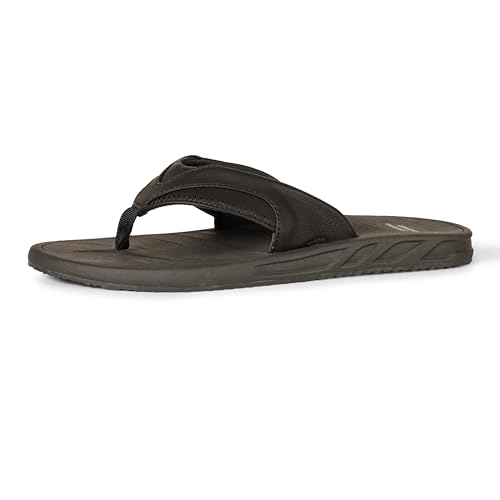Amazon Essentials Herren Flip-Flop-Sandale, Schwarz, 46 EU von Amazon Essentials