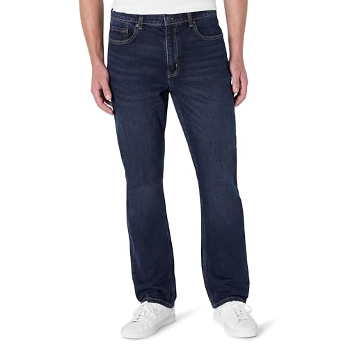 Amazon Essentials Herren Leicht elastische Straight Fit-Jeans, Dunkle Mitternacht, 31W / 34L Amazon Essentials Herren Leicht elastische Straight Fit-Jeans, Dunkle Mitternacht, 31W / 34L von Amazon Essentials
