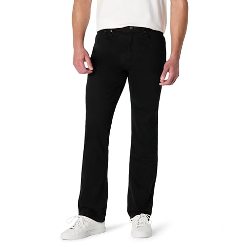Amazon Essentials Herren Leicht elastische Straight Fit-Jeans, Schwarz, 42W / 28L Amazon Essentials Herren Leicht elastische Straight Fit-Jeans, Schwarz, 42W / 28L von Amazon Essentials