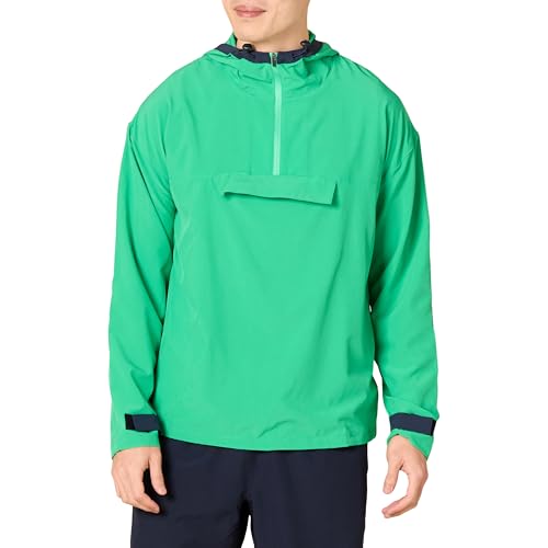 Amazon Essentials Herren Gewebte Stretch-Jacke mit Colorblock-Design, Grün, S von Amazon Essentials