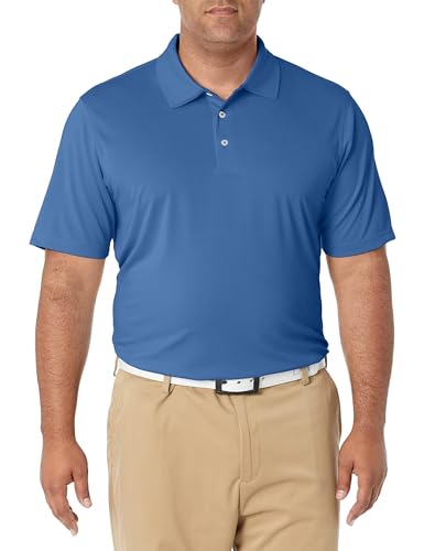 Amazon Essentials Herren Schnell trocknendes Golf-Polohemd mit normaler Passform (erhältlich in Big & Tall), Blau, XS von Amazon Essentials