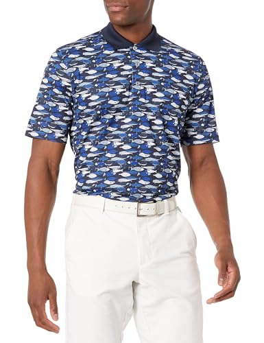 Amazon Essentials Herren Golf-Polo-Shirt, Schnell Trocknend, Normale Passform, Blau Fisch, XS Amazon Essentials Herren Golf-Polo-Shirt, Schnell Trocknend, Normale Passform, Blau Fisch, XS von Amazon Essentials
