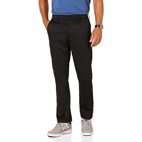 Amazon Essentials Herren Golf-Stretchhose, Gerade Geschnitten, Schwarz, 31W / 32L von Amazon Essentials