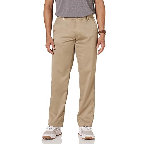 Amazon Essentials Herren Golf-Stretchhose, Klassischer Schnitt (erhältlich in Big & Tall), Khakibraun, 35W / 34L von Amazon Essentials