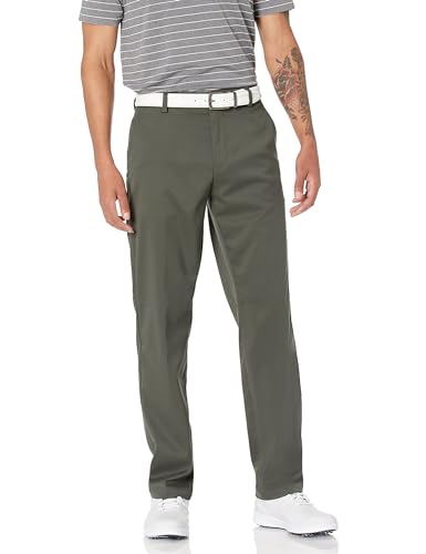 Amazon Essentials Herren Golf-Stretchhose, Klassischer Schnitt (erhältlich in Big & Tall), Olivgrün, 33W / 32L von Amazon Essentials