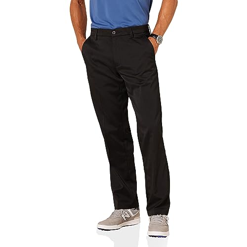 Amazon Essentials Herren Golf-Stretchhose, Klassischer Schnitt (erhältlich in Big & Tall), Schwarz, 32W / 32L von Amazon Essentials