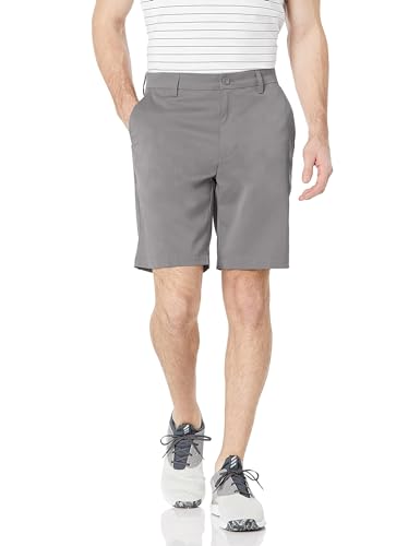 Amazon Essentials Herren Stretch-Golfshorts mit klassischer Passform (erhältlich in Big & Tall), Grau, 32W von Amazon Essentials