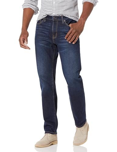 Amazon Essentials Herren Jeans, Gerade Geschnitten, Indigo Waschung, 42W / 29L von Amazon Essentials