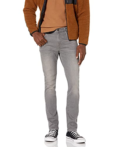 Amazon Essentials Herren Jeans, Komfortabler Stretch, Skinny-Fit-Passform (Früher Goodthreads), Grau, 33W / 36L von Amazon Essentials