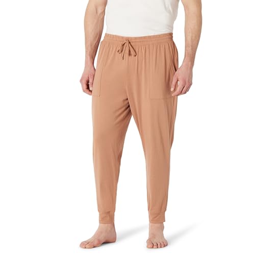 Amazon Essentials Herren Jogging-/Pyjamahose Aus Gestricktem Baumwollmischgewebe, Hellbraun, XXL Amazon Essentials Herren Jogging-/Pyjamahose Aus Gestricktem Baumwollmischgewebe, Hellbraun, XXL von Amazon Essentials