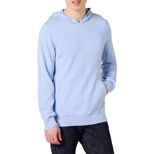 Amazon Essentials Herren Kapuzenpullover mit lockerer Passform, Puderblau, S von Amazon Essentials
