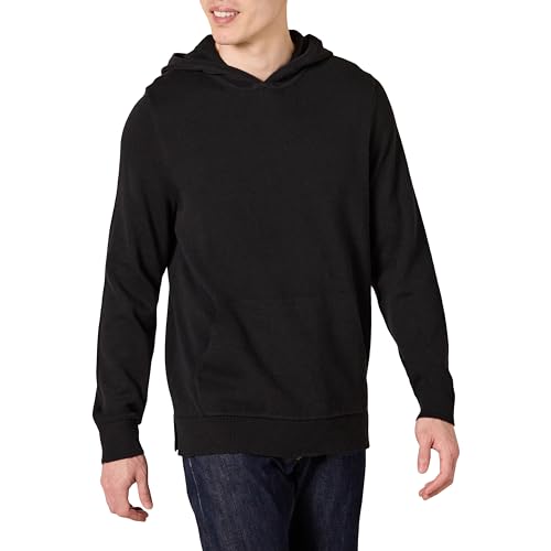 Amazon Essentials Herren Kapuzenpullover mit lockerer Passform, Schwarz, S von Amazon Essentials