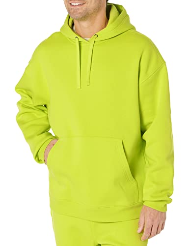 Amazon Essentials Herren Kapuzenpullover mit übergroßer Passform (erhältlich in Big & Tall), Lindgrün, L von Amazon Essentials