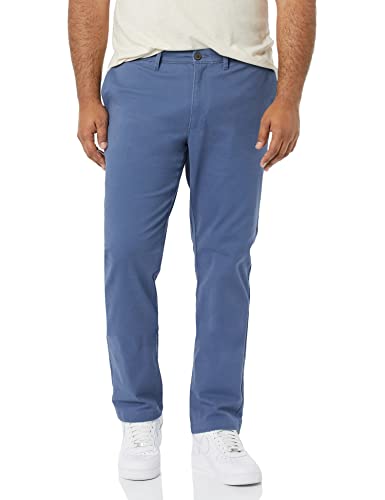 Amazon Essentials Herren Legere Stretch-Chinohose mit Enger Passform, Indigo, 38W / 28L von Amazon Essentials