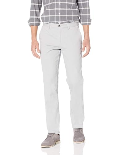 Amazon Essentials Herren Knitterfreie Flatfront-Chinohose in schmaler Passform, Grau, 30W / 34L Amazon Essentials Herren Knitterfreie Flatfront-Chinohose in schmaler Passform, Grau, 30W / 34L von Amazon Essentials