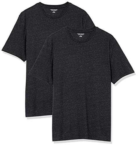 Amazon Essentials Herren Kurzärmeliges T-Shirt mit Rundhalsausschnitt aus Baumwolle – Regular Fit, 2er-Pack, Dunkelgrau Meliert, 5XL Große Größen Amazon Essentials Herren Kurzärmeliges T-Shirt mit Rundhalsausschnitt aus Baumwolle – Regular Fit, 2er-Pack, Dunkelgrau Meliert, 5XL Große Größen von Amazon Essentials