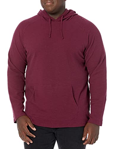 Amazon Essentials Herren Langärmeliger Thermo-Kapuzenpullover aus Flammgarn (Früher Goodthreads), Burgunderrot, XL Tall von Amazon Essentials