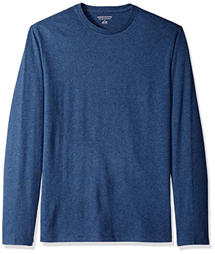 Amazon Essentials Herren Langärmeliges T-Shirt, Schmale Passform, Blau Heide, M von Amazon Essentials