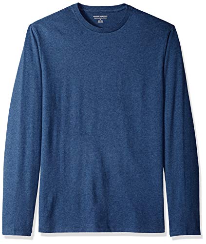 Amazon Essentials Herren Langärmeliges T-Shirt, Schmale Passform, Blau Heide, XL von Amazon Essentials