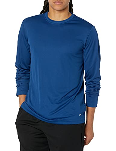 Amazon Essentials Herren Langärmeliges Tech-Funktions-T-Shirt, Marineblau, 3XL Große Größen von Amazon Essentials