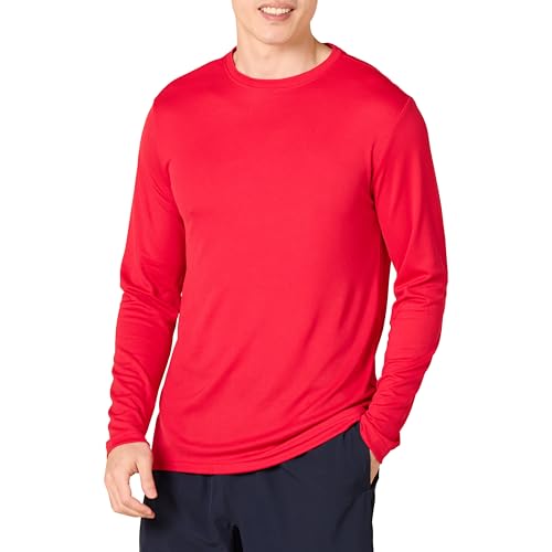 Amazon Essentials Herren Langärmeliges Tech-Funktions-T-Shirt, Rot, XXL Amazon Essentials Herren Langärmeliges Tech-Funktions-T-Shirt, Rot, XXL von Amazon Essentials