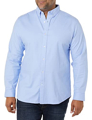 Amazon Essentials Herren Langarm-Hemd aus Stretch-Oxford mit schmaler Passform, Puderblau, XXL Amazon Essentials Herren Langarm-Hemd aus Stretch-Oxford mit schmaler Passform, Puderblau, XXL von Amazon Essentials