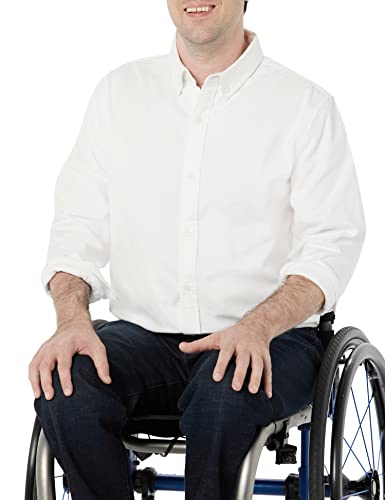 Amazon Essentials Herren Langarm-Hemd aus Stretch-Oxford mit schmaler Passform, Weiß, L Amazon Essentials Herren Langarm-Hemd aus Stretch-Oxford mit schmaler Passform, Weiß, L von Amazon Essentials