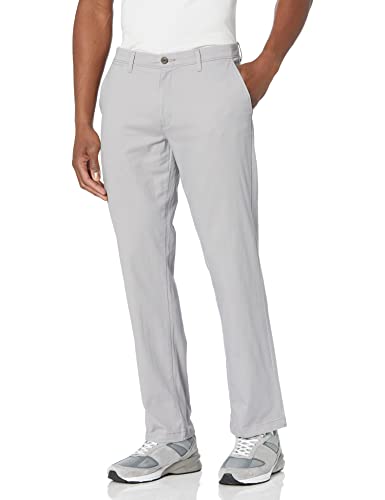 Amazon Essentials Herren Legere Stretch-Chinohose mit gerader Passform, Grau, 38W / 32L von Amazon Essentials