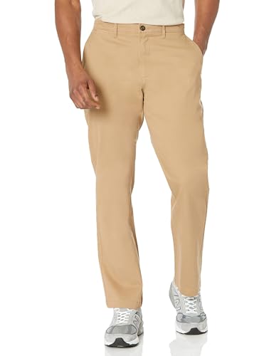 Amazon Essentials Herren Legere Stretch-Chinohose mit klassischer Passform, Pilzbraun, 40W / 32L von Amazon Essentials