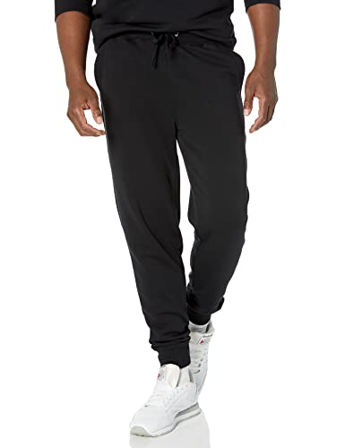 Amazon Essentials Herren Leichte French-Terry-Jogginghose (erhältlich in Big & Tall), Schwarz, XL von Amazon Essentials