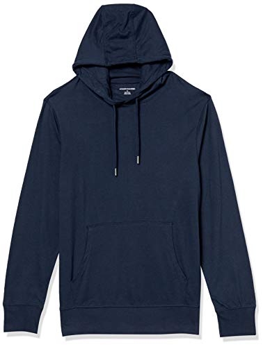 Amazon Essentials Herren Leichter Kapuzenpullover aus Jersey, Marineblau, M von Amazon Essentials