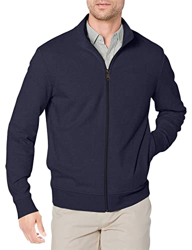 Amazon Essentials Herren Leichtes French-Terry-Sweatshirt mit durchgehendem Reißverschluss, Dunkles Marineblau, XXL Amazon Essentials Herren Leichtes French-Terry-Sweatshirt mit durchgehendem Reißverschluss, Dunkles Marineblau, XXL von Amazon Essentials