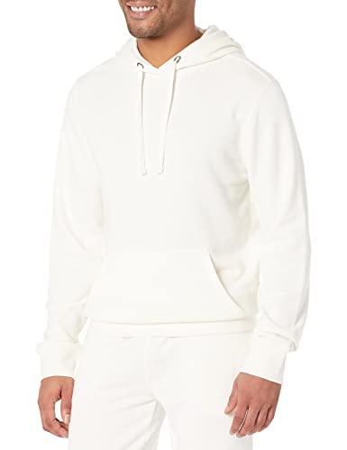 Amazon Essentials Herren Leichtes langärmeliges Frottee-Sweatshirt mit Kapuze (erhältlich in Big & Tall), Eierschalenweiß, XL von Amazon Essentials