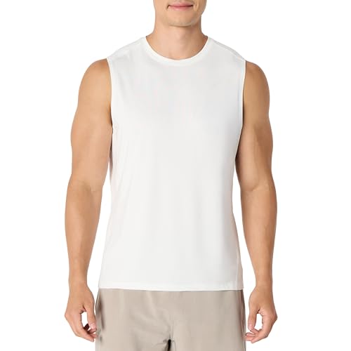Amazon Essentials Herren Muscle-Shirt aus Tech-Stretch, Weiß, L Amazon Essentials Herren Muscle-Shirt aus Tech-Stretch, Weiß, L von Amazon Essentials