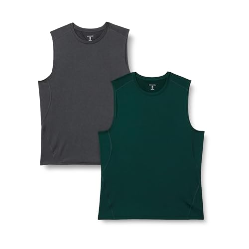 Amazon Essentials Herren Muskel-Tanktop aus Funktionsstretch, 2er-Pack, Dunkelgrün/Graphit Heide, XS Amazon Essentials Herren Muskel-Tanktop aus Funktionsstretch, 2er-Pack, Dunkelgrün/Graphit Heide, XS von Amazon Essentials