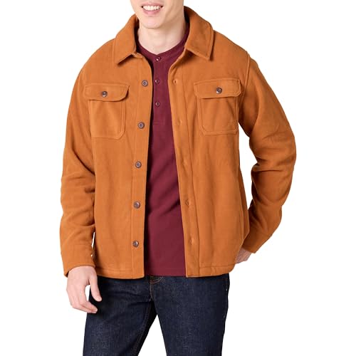 Amazon Essentials Herren Polar-Fleece-Hemdjacke mit Langen Ärmeln, Muskat, XL Amazon Essentials Herren Polar-Fleece-Hemdjacke mit Langen Ärmeln, Muskat, XL von Amazon Essentials