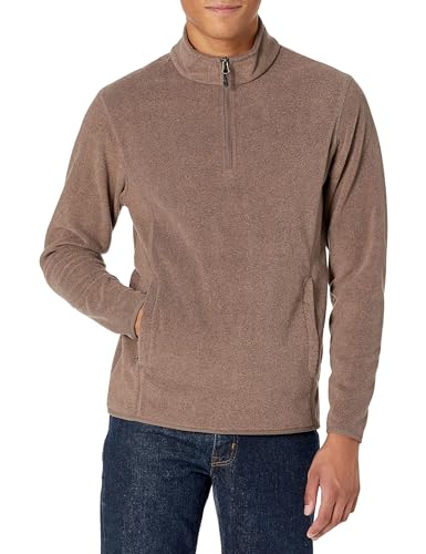 Amazon Essentials Herren Polarfleecejacke mit Viertelreißverschluss, Braunheide, XXL Amazon Essentials Herren Polarfleecejacke mit Viertelreißverschluss, Braunheide, XXL von Amazon Essentials