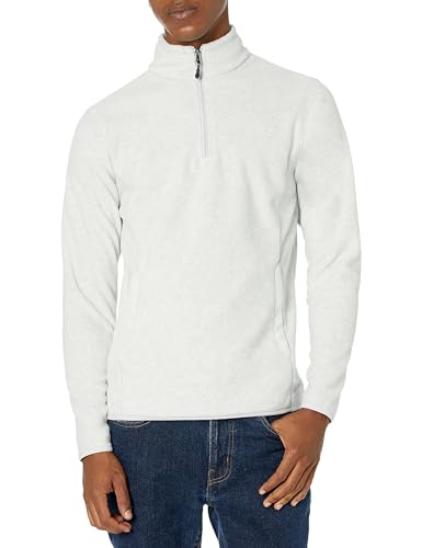 Amazon Essentials Herren Polarfleecejacke mit Viertelreißverschluss, Hellgrau Meliert, XXL Amazon Essentials Herren Polarfleecejacke mit Viertelreißverschluss, Hellgrau Meliert, XXL von Amazon Essentials