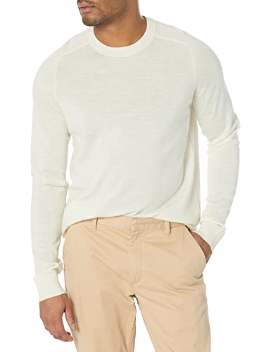 Amazon Essentials Herren Pullover aus Merinowolle mit Rundhalsausschnitt in normaler Passform (in großen Größen erhältlich) (zuvor Amazon Aware), Haferbeige Meliert, XXL Tall von Amazon Essentials