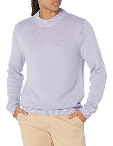Amazon Essentials Herren Pullover mit Rundhalsausschnitt in normaler Passform (in großen Größen erhältlich) (zuvor Amazon Aware), Lila, L von Amazon Essentials