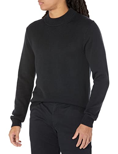 Amazon Essentials Herren Pullover mit Rundhalsausschnitt in normaler Passform (in großen Größen erhältlich) (zuvor Amazon Aware), Schwarz, XL Tall von Amazon Essentials