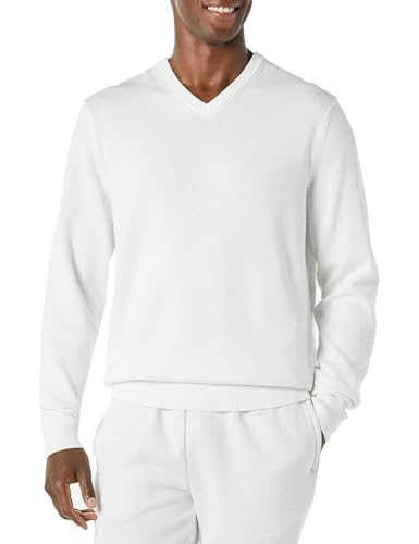 Amazon Essentials Herren Pullover-Pullover Mit V-Ausschnitt (Erhältlich In Groß und Schwer), Elfenbein, XL von Amazon Essentials