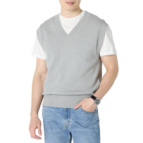 Amazon Essentials Herren Ärmelloses V-Ausschnitt-Top mit Lockerem Schnitt, Mittelgrau Meliert, M Amazon Essentials Herren Ärmelloses V-Ausschnitt-Top mit Lockerem Schnitt, Mittelgrau Meliert, M von Amazon Essentials