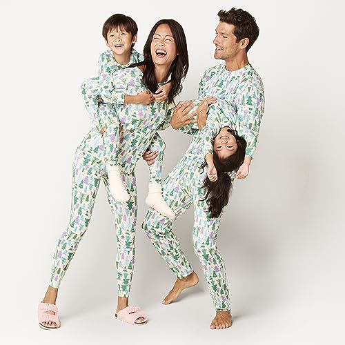 Amazon Essentials Herren Pyjamaset, Strick, Ecru Weihnachtsbaum, XXL Große Größen von Amazon Essentials