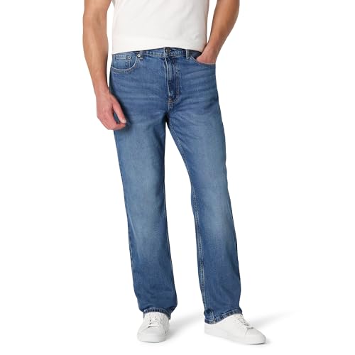 Amazon Essentials Herren Relaxed Fit-Jeans, Klassische Mittlere Waschung, 30W / 30L von Amazon Essentials