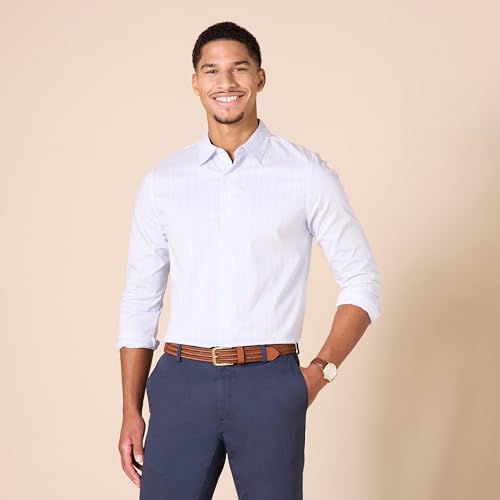 Amazon Essentials Herren Röhrenförmiger Stretch-Webgürtel - Auslauffarben, Bräunen, 120 von Amazon Essentials